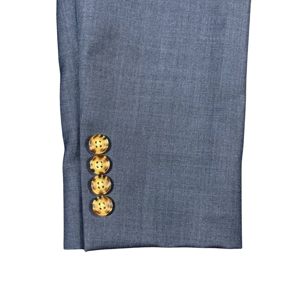 J.Crew Thompson Classic Fit Suit 42L 33x32 Navy Blue Wool Two Piece Mens